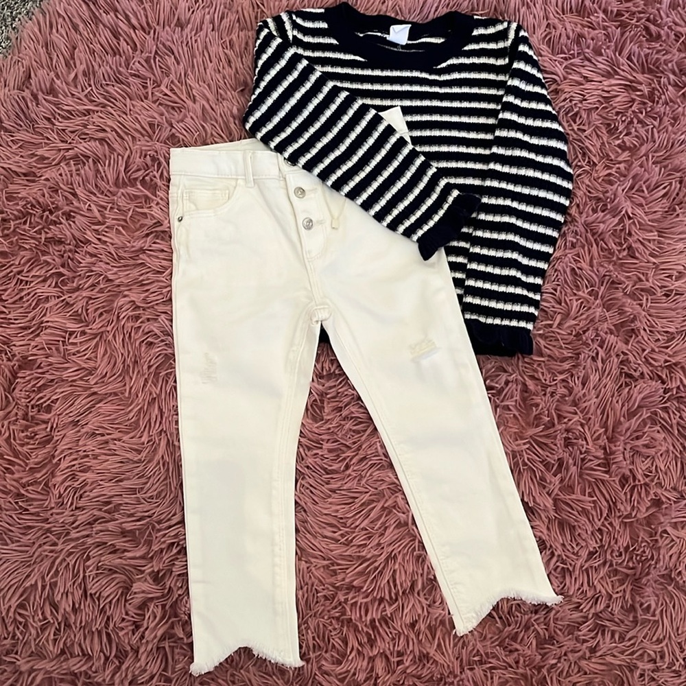 Girls White Jeans